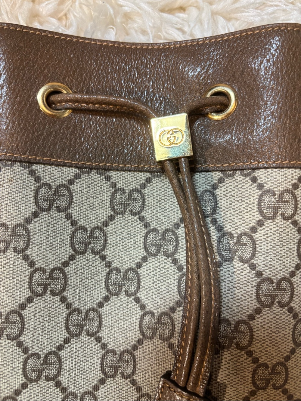 Vintage Gucci GG Supreme/Plus Bucket Bag-Deadstock Condition-Never Carried - Picture 4 of 16